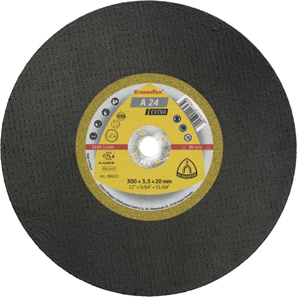 A 16 R Supra — Kronenflex® cup grinding wheels for Steel — Klingspor  Abrasive Technology